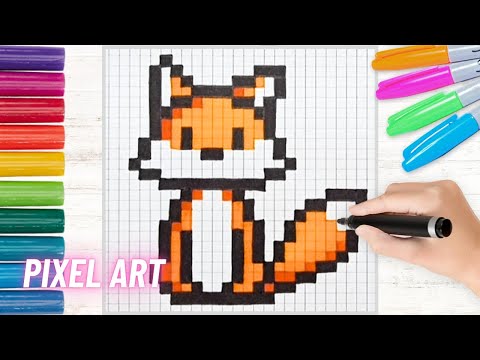 Como dibujar un Zorro en Pixel Art | Dibujos Pixelados
