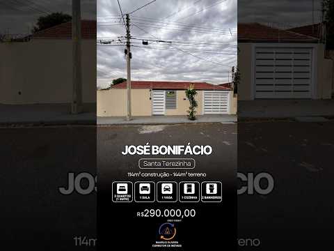 Casa à venda Santa Terezinha, José Bonifácio  #casa #imoveisvenda #imobiliaria #josebonifaciosp