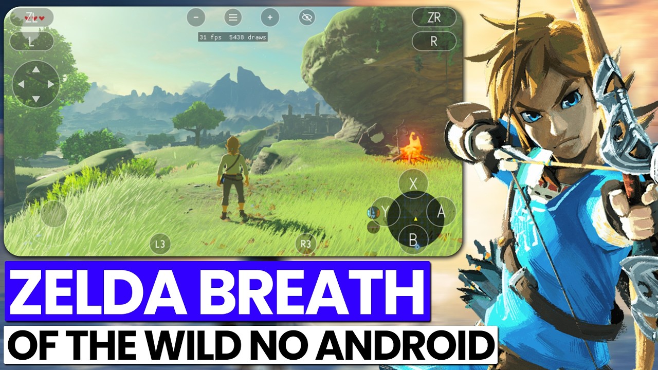 SAIU! THE LEGENDS OF ZELDA BREATH OF THE WILD para Android KKKKKKKKKKKK