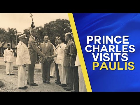 O regente da Bélgica, príncipe Charles Paulis e Stanleyville visita o Congo Belga (1947)
