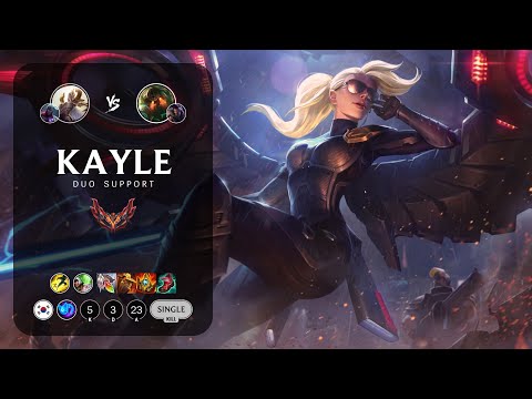 Kayle Support vs Nautilus - KR Grandmaster Patch 12.22