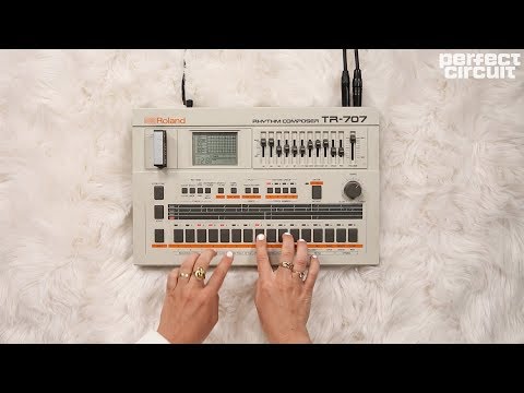 Vintage Roland TR-707 With TB-3 Bassline Synth