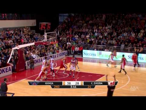ABA Liga 2014/15, Round 25 match: Igokea - Crvena zvezda Telekom (15.3.2015)