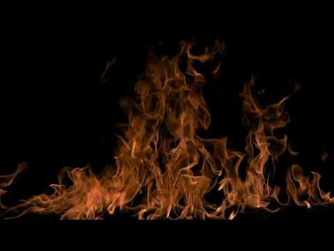 Fire and Flame Overlay 32 - Royalty Free Green Screen Footage - Real Flames