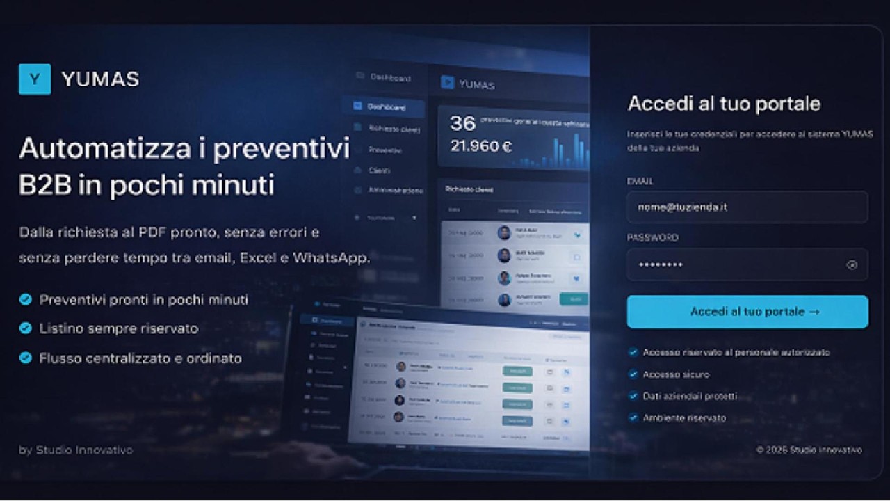 YUMAS — Preventivi B2B automatizzati