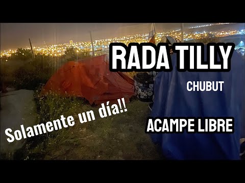 RADA TILLY | Chubut | acampe libre | en moto por Argentina