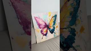Colorful Wooden Wall Art - Butterfly