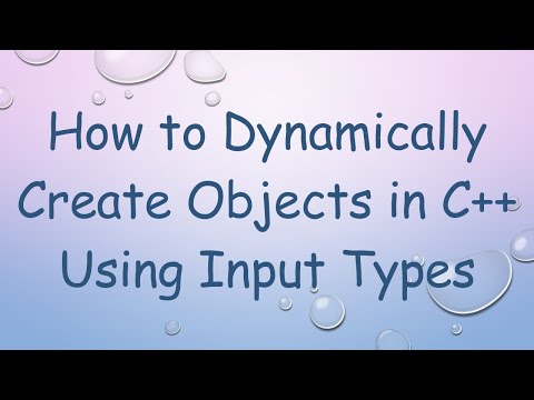 How to Dynamically Create Objects in C++ Using Input Types