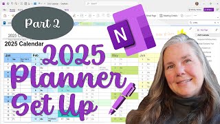 2025 OneNote Life Planner Setup Part 2