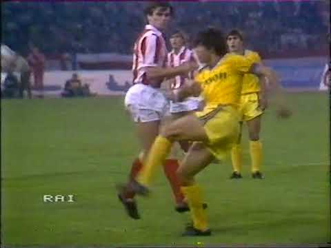 Crvena Zvezda vs. Hellas Verona partita completa UEFA Cup 1983-1984 I tempo #verona  #calcio