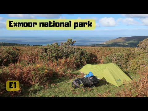 E1. Exmoor national park loop hike. How to keep warm Wild camping this winter in the UK. Floras ride
