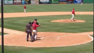 Tyler Viza gets strike out vs Yankees