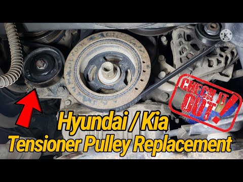 Hyundai Tucson Tensioner's  Remove & Replace! Noisy Belt Pullies