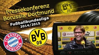 preview picture of video 'FC Bayern München - Borussia Dortmund : Bundesliga-Pk des BVB mit Jürgen Klopp'