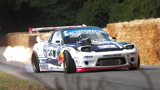 Download lagu Mad Mike's 26b 4-Rotor Mazda RX-7 @ 2023 Goodwood FOS - Flames, Drifts, Donuts & Rotary Sound! mp3