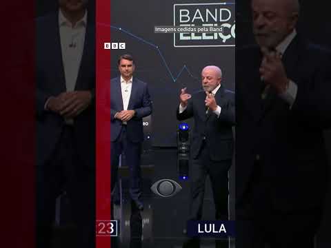 Lula chama Bolsonaro de miliciano, e Flávio exibe ‘corrupto’ escrito na mão em debate