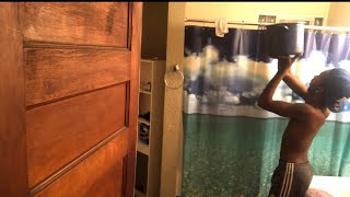 Step Dad Prank (Part 9) Ice Cube Shower 😂