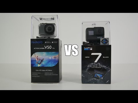 GOPRO HERO 7 Black VS AKASO V50 Pro - Head to Head Comparison