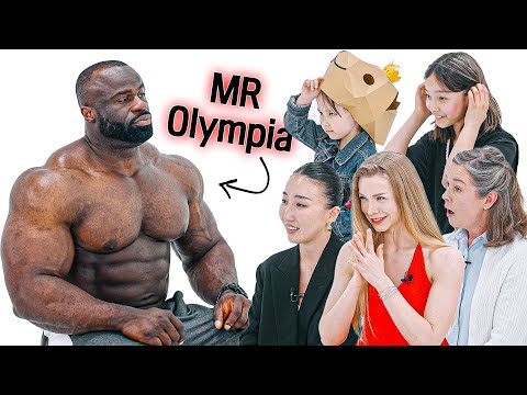 Women Of All Ages React to the most muscular man in the World | Mr Olympia Samson dauda