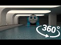 4K VR 360 Thomas The Tank Engine In Abandoned Horror Swimming Pool