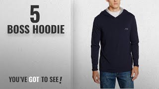 Top 10 Boss Hoodie [2018]: BOSS Hugo Boss Men's LS-Shirt Hooded Hoodie