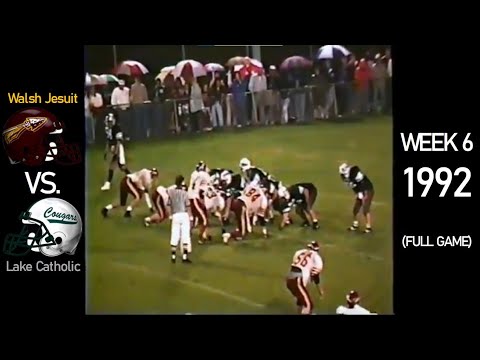 Walsh Jesuit Warriors vs. Lake Catholic Cougars - 1992 Ohio High School Football (FULL GAME)