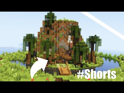 EPIC Minecraft Mountain House Timelapse! WOW! #Shorts