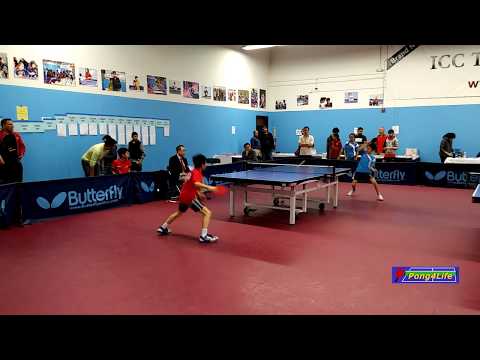Mini-Cadet Boys Final: Darryl (2162) vs Jensen (2186) at 2018-12-7 ICC Butterfly Open