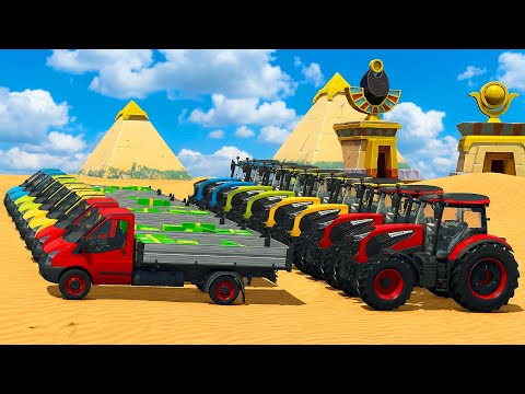 Farming Simulator 25 - LOAD AND TRANSPORT MONEY WITH LANDINI TRACTORS ON DESERT 🚜🐪