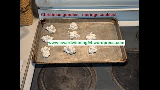 Christmas goodies - meringue cookies