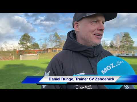 Daniel Runge, Trainer SV Zehdenick, zum nächsten Spiel - dem Kellerduell - gegen SV Altlüdersdorf