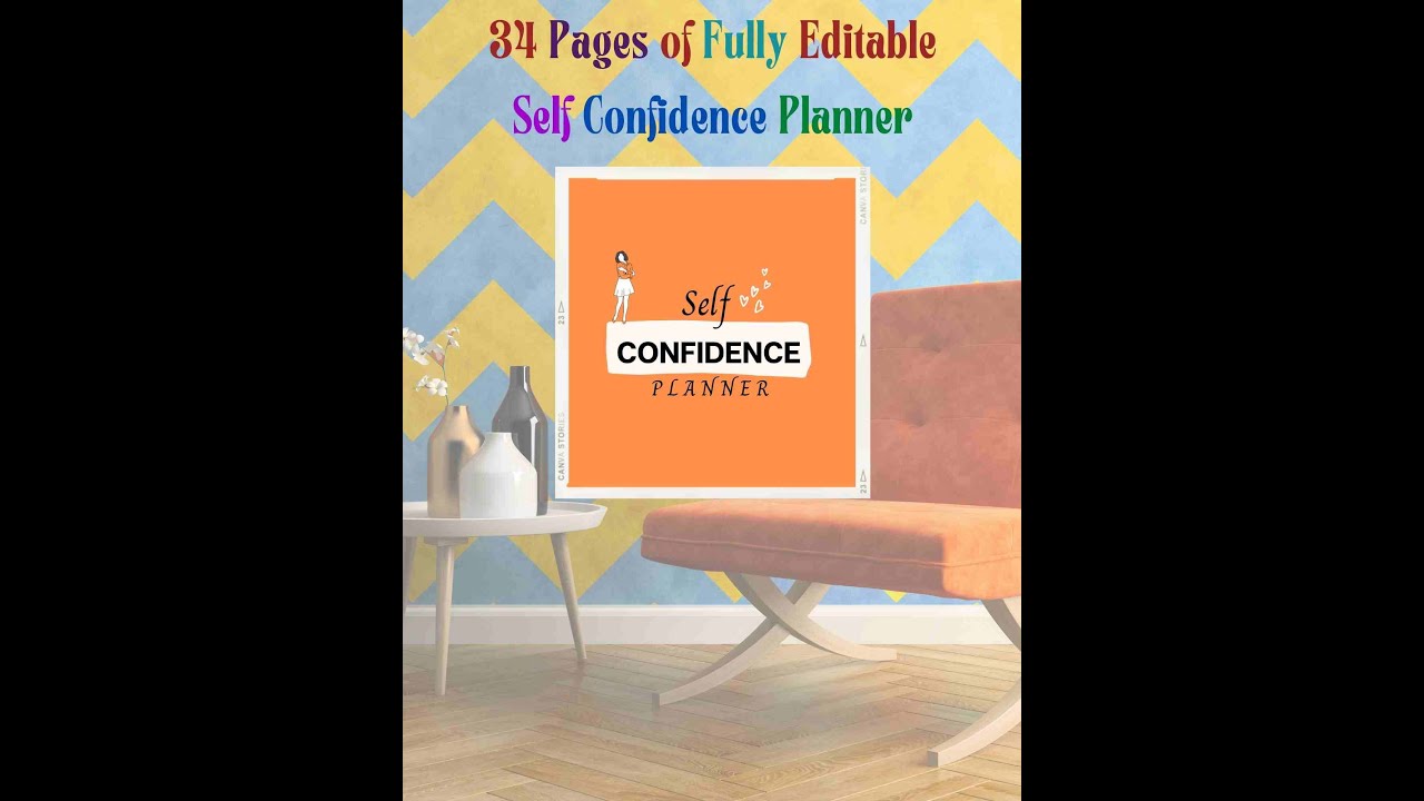 Self-confidence & self-esteem guided journal Prompts 34 Editable , 8.5x11