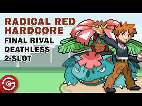 Pokemon Radical Red 3.1 Hardcore Mode - How to Easily Defeat Blue (Final)