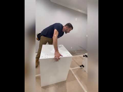 How to Assemble IKEA sektion leg on the base cabinet - #1