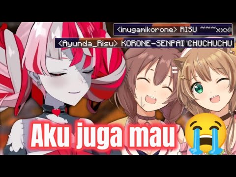 Ollie iri sama Risu yang di sayang sama Korone 😭 【holo id clip】