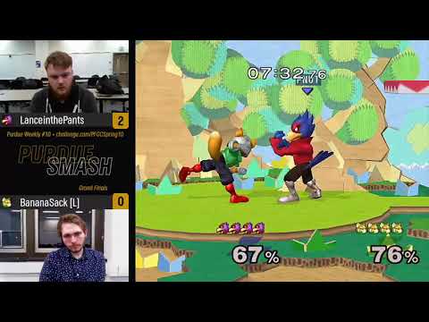 Purdue Spring 2019 Weekly #10 - Grand Finals - (Falco) LanceinthePants vs BananaSack [L] (Fox)