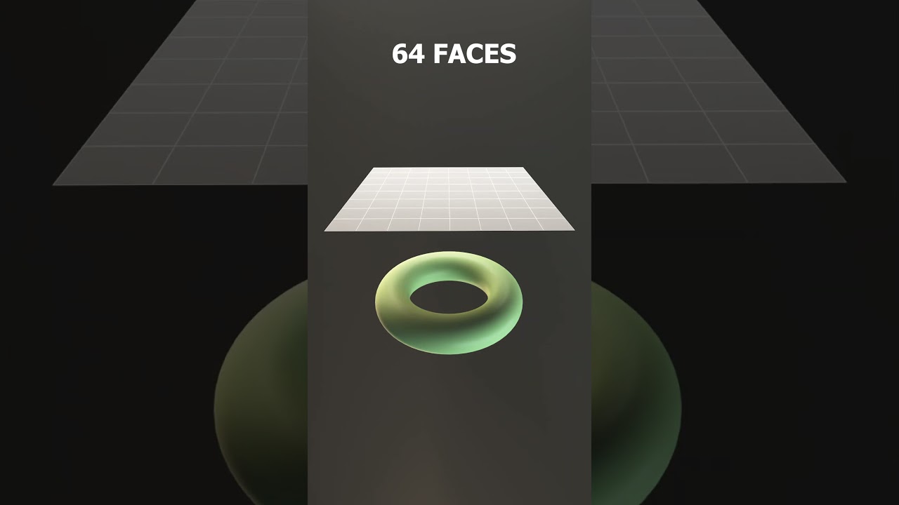 Cloth Simulation from 1 Face to 4096 Faces #blender #3dart #3danimation #clothsimulation  #learning