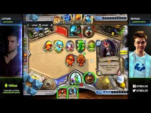 Lothar vs Reynad - Heroes of Cards 3 - Hearthstone