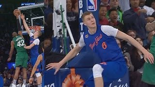 Al Horford Dunks on Porzingis! Christmas Game Boston Celtics vs New York Knicks 2016