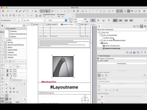 ArchiCAD 21: Autotext in Layouts