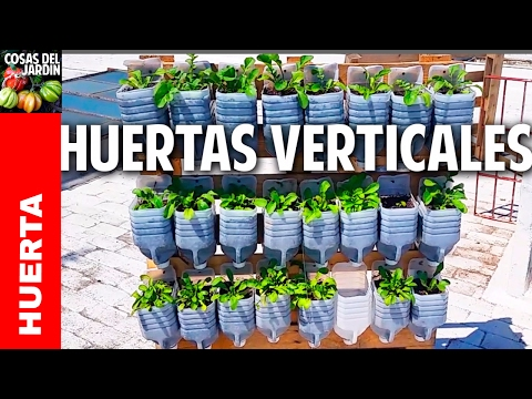 3 huertas verticales geniales con materiales reciclados y un lombricompostador @cosasdeljardin