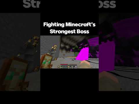 Fighting Minecraft's Strongest Boss, Titan Enderman #minecraft #minecraftmemes