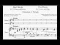 Dmitri Shostakovich/Levon Atovmyan - 5 Pieces for 2 violins and piano (audio + sheet music)