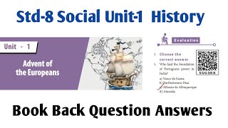 8th Std Social Unit 1 History Book Back Answers | Advent of the Europeans question answers