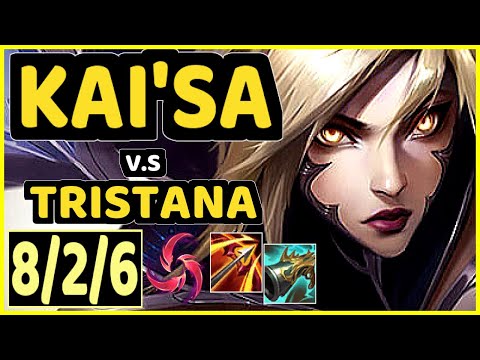 APOLLO (KAI'SA) vs TRISTANA - 8/2/6 KDA BOTTOM ADC GAMEPLAY - NA Ranked DIAMOND