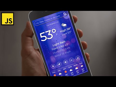 Build a Weather App with Vanilla Javascript Javascript Project for Beginners