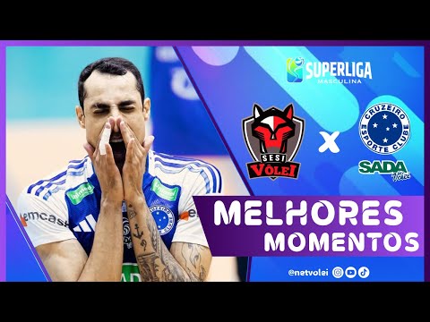 RIVALIDADE? CRUZEIRO ATROPELA | SESI BAURU 0x3 CRUZEIRO | Melhores Momentos | Superliga 25/26