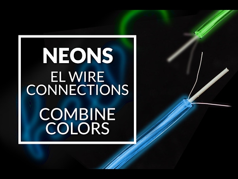 How to connection el wire neons - combine colors