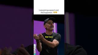 I was giving a speech and this happened...