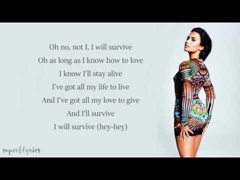 Demi Lovato - I Will Survive (Lyrics)